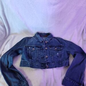 X2 Denim Labatory Bolero Blue Jean Jacket